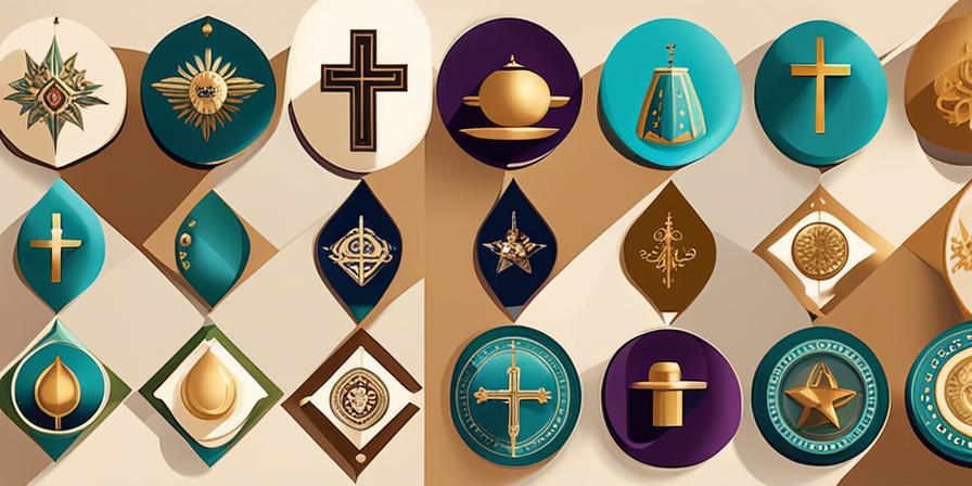 Amuletos interreligiosos para la protección y la buena suerte.