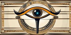Amuleto con el ojo de Horus grabado