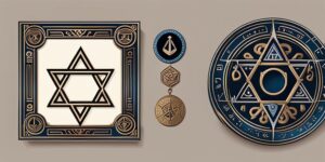 10 amuletos del Tetragramatón con símbolos sagrados y protectores