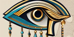 Ojo de Horus con escudo protector brillante